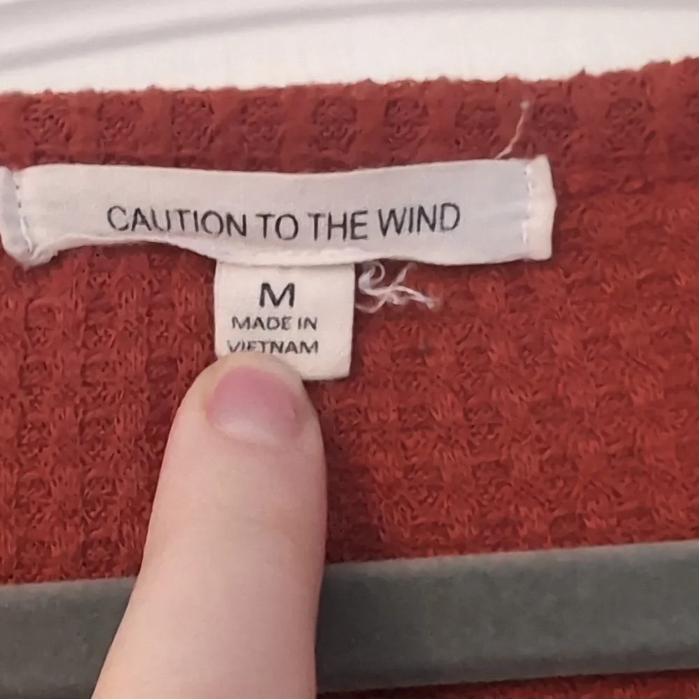 Rust Red Button-Up Cardigan - Picture 3 of 4